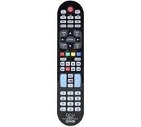 DCU Tecnologic Télécommande universelle 30901010 Compatible TV LCD/LED Boutons Netflix & Youtube Noir