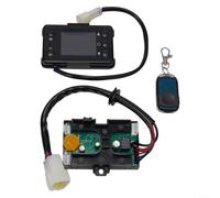 Télécommande de chauffage à air diesel pour chauffage de stationnement, écran LCD, commutateur de carte mère 12 V 24 V, connecteur triangulaire à 3 broches, noir (24 V)