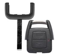 Télécommande de clé de voiture sans fil 1 boîtier 2 boutons + 1 lame vierge HU100 compatible avec Opel