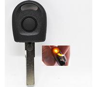 Télécommande de clé de voiture sans fil 1 x boîtier + 1 x pile bouton + 1 x LED + 1 x clé HAA vierge pour VW Seat Skoda