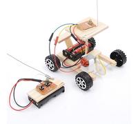 Télécommande De Course Sans Fil En Bois, 1 Pièce, Kit De Modèle De Course, Jouet D'Expérimentation Scientifique Physique Pour Enfants, Voiture Assemblée, Jouet Éducatif