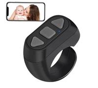 Télécommande de défilement de téléphone, Bague de défilement,Sonnerie à Distance de de téléphone à 3 Touches - Tourne-Page Rechargeable, télécommande sans Fil du Bout des Doigts pour Tablet