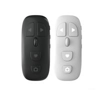 Télécommande de diffusion en direct avec bouton zoom pour smartphones - Contrôle photo compact pour Vlog Photographie Voyage Utilisation en extérieur 24 g (Blanc)