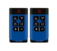 Télécommande de Garage 8 en 1 Multifréquence 300-915 MHz avec lone, Émetteur de Commande de Portail Rechargeable 433 MHz, 868 MHz et 315 MHz