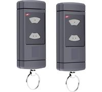 Télécommande de garage à boutons rouges 40,685 MHz compatible avec Hör-mann HS-M4-868, HS-E2-868, H-S4-868, 2 émetteurs manuels universels pour Hörmann HSE2-868, HSM4-868, HS4-868, 2 canaux