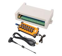 Télécommande de Grue, Encodeur de Télécommande sans Fil 12 Touches avec Antenne 12 Canaux, émetteur sans Fil Haute sensibilité Bouton Poussoir Interrupteur Contrôleur Relais (DC12V)