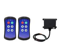 Télécommande de grue industrielle sans fil à 4 boutons, contrôleur de camion hydraulique, télécommande Radio de levage arrière(B(1T 2R),AC-DC36-480)