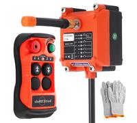 Télécommande de grue sans fil 2 canal bouton Kit émetteur et récepteur radio 12V 24V pour palan à chaîne électrique treuil et commande à distance de pont roulant