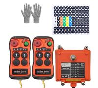 Télécommande de grue sans fil 2 canal bouton radio 12-24V pour palan à chaîne électrique treuil et commande à distance de pont roulant