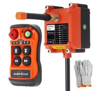 Télécommande de grue sans fil 4 canal bouton Kit émetteur et récepteur radio 220V pour palan à chaîne électrique treuil et commande à distance de pont roulant