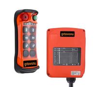 Télécommande de grue sans fil à 6 boutons 220V 380V pour pont roulant Pont roulant Grue à portique Grue industrielle Palan électrique Emetteur et récepteur radio