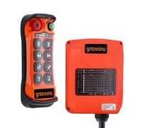 Télécommande de grue sans fil à 8 boutons 12V 24V pour pont roulant Pont roulant Grue à portique Grue industrielle Palan électrique Emetteur et récepteur radio