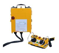Télécommande de grue sans fil F24-60 industrielle avec double joysticks étanche à la poussière Contrôle industriel pour applications de grue de levage 24 V-380 V en option (F24-60 36 V)