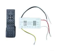 Télécommande de lumière de ventilateur de plafond AC85-265V ABS pour blanc | Matériau ABS, prise en charge des LED de 34 W et des ventilateurs de 13 W, contrôle sans fil et contrôle de la lumière