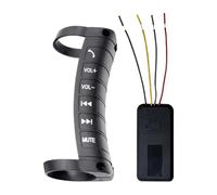 Télécommande de média sans fil - Boutons, accessoires automobiles - Télécommande pour guidon de voiture - Gestionnaire audio portable - Fonctionnement optimisé de la musique pour voitures