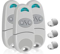 Télécommande de portail, 433.92MHz Télécommande de portail, 3 PCS Télécommande universelle de portail compatible avec C@me 432EV,EE,NA, 2 canal