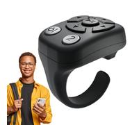 Télécommande de pouce pour téléphone | Télécommande sans fil avec anneau de défilement - Clicker à selfie pour prendre des photos, goûter automatiquement, tourner des pages, lire des romans