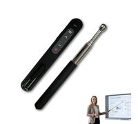 Télécommande de Présentation Sans Fil avec Récepteur USB, Et lecteur de doigts，Contrôle Hyperlien Volume, Compatible Windows, Mac, Android, PDF, PowerPoint, Google Slides, Keynote, Prezi, Portée 100m