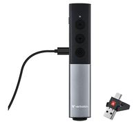 Télécommande de présentation Verbatim 32366 RF 2.4GHz USB avec pointeur laser rouge compatible Windows 10/11
