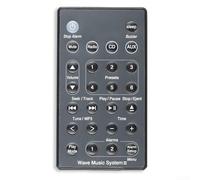 Télécommande de rechange AWRCC1234 pour systèmes de musique Wave compatible avec AWRC C1, C2, C3, il suffit d'ajouter la batterie