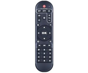 Télécommande de rechange compatible avec Android TV Box X96 Mini, X96 Max, X96 MAX+ Ultra, X96 Air, X96 X4, X98 Mini+, X96Q, compatible avec HK1 Box, HK1 Max, HK1 RBox, MXQ, T95 : X96S Remote