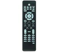 Télécommande de rechange compatible avec enregistreur DVD Philips DVDR3475 sans tunerless 1080p avec lecteur DVD DVDR3475/37 DVDR3475/37B