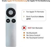 Télécommande de rechange pour Apple TV Remote Apple TV 1 2 3 4 MC377L/A A1294 A1218/MA711 A1378/MC572 A1427/MD199 A1625/MGY52/MLNC2 A1842/MQD22/MQD22 MP7P2. MC377LL/A