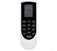 Télécommande de rechange pour climatiseur, noir + blanc pour modèles YAN1F1F YAN1F6 Fonctionnalité complète avec interface conviviale Convient pour une utilisation domestique ou professionnelle