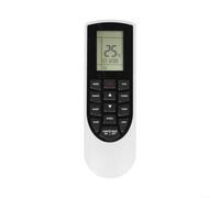 Télécommande de rechange pour climatiseur YAN1F1F YAN1F6 - Contrôleur A/C ABS avec fonction minuterie pour la maison et le bureau - Design noir et blanc