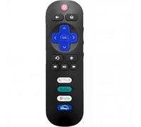 Télécommande de rechange pour Roku TV, RC280, compatible avec TCL/Hisense/ONN Roku TV, télécommande infrarouge avec Netflix/YouTube/Disney+/Hulu Shortcuts, Plug & Play sans programmation
