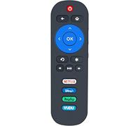 Télécommande de rechange pour tous les téléviseurs TCL Roku avec raccourcis Netflix, Disney, VUDU et Hulu