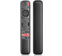 Télécommande de rechange rétroéclairée pour TCL Google Smart TV, RC813 compatible avec TCL QM8/QM7/S5/S4/S3/Q7/Q6/Q5 4K UHD HDR LED QLED QD-MiniLED Full HD Smart TV (avec boutons d'éclairage)