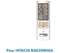 Télécommande de remplacement climatisation pour HITACHI RAK35NH6A