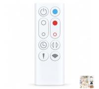 Télécommande de Remplacement pour Dyson AM09, Télécommande Dyson 966538-01, pour Ventilateur Chauffant Hot + Cool, Blanc, sans Programmation ni Appairage