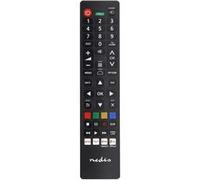 Nedis Télécommande préprogrammée pour TV Panasonic et Sharp, Netflix/YouTube/Disney+, Noir