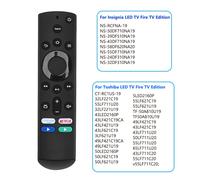 Télécommande de remplacement Toshiba/Insignia LED Fire TV, coque ABS, clés en Silicone, pas de recherche vocale