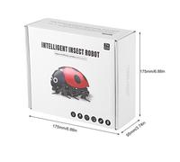 Télécommande de Simulation coccinelle coccinelle, jouet électronique, bricolage, cadeau d'anniversaire pour enfants, nouveauté, jouets de Simulation d'insecte