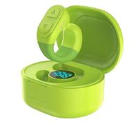 Télécommande de téléphone compatible Bluetooth - Anneau de défilement pour liseuse - Application - Tourneur de page - Sans fil - Obturateur d'appareil photo - Contrôleur vidéo court iOS - Vert fluo