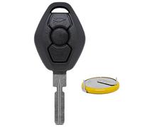 Télécommande de Voiture sans Fil 1 x boîte à 3 Boutons + 1 x clé HU58 + 1 Pile LIR2025 Compatible avec BMW