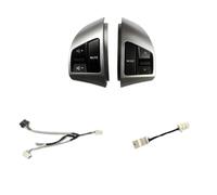 Télécommande de volant de voiture sans Bouton De Télécommande Multifonction Au Volant, Pour Hyundai, Pour Elantra HD 2008 - 2010, Boutons Audio Et Canaux(Silver- 6 keys)