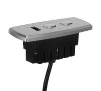 Télécommande Électrique 2 Boutons 5 Broches pour Fauteuil Inclinable | Port USB 5v/2,4a, Pièce de Remplacement Argentée, ABS Alliage Zinc Cuivre, Commande Pratique