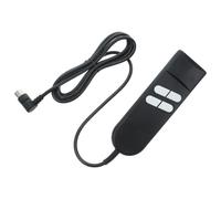 Télécommande Électrique Releveur Remplacement de 4 Boutons pour Fauteuil | Abs Noir, Branchement Direct, Usage Maison, Compatibilité Fauteuils Lift Chair et Recliner, Aide Seniors