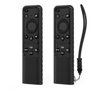 Télécommande en Silicone pour Samsung Solar Cell 2023 TM2360E BN59-01432A TM2361E BN59-01439A Smart TV Remote Anit-Lost Coque de Protection avec lanière (Noir)