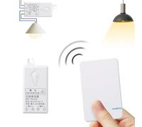 Télécommande Et Récepteur D'éclairage,Télécommande D'éclairage Sans Fil | Mur de télécommande activé et désactivé - Appareil d'éclairage à distance étanche sans câblage, extérieur, intérieur, 656 pied