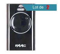 Télécommande FAAC XT2 868 SLH NOIR Pack de 2 - Noir