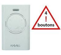 FAAC Télécommande XT4 433 SLH Blanc