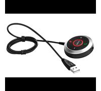 Télécommande Filaire Jabra Evolve 80 Link MS 14208-05 pour Casque Evolve 80, Connecteur USB Type-A, Contrôle Acoustique par Boutons, Noir/Argent