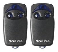 Télécommande garage NICE - Code roulant Fréquence 433.92 MHz - Portail ou portail - 2 pièces