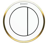 Télécommande GE Type 10 Pneumatique Pour 2-Quantités Sp. UP-Poussoir Blanc/Doré