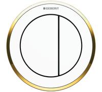 Télécommande GE Type 10 Pneumatique Pour 2-Quantités Sp. UP-Poussoir Blanc/Doré